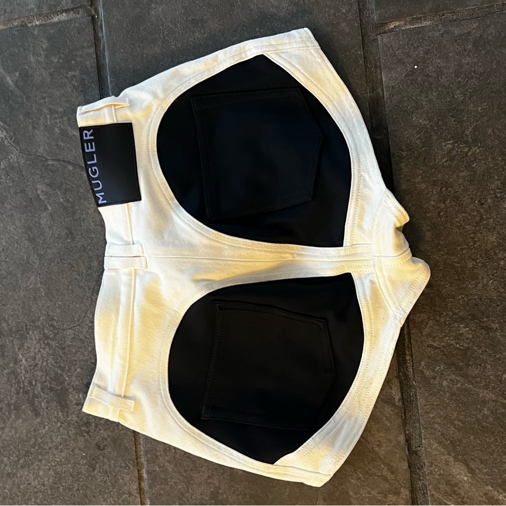 Mugler Ivory Shorts